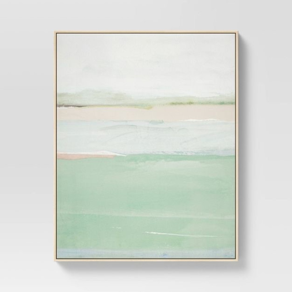 COPY - PROJECT62 24" x 30" Abstract Framed Wall Art Teal, NWT